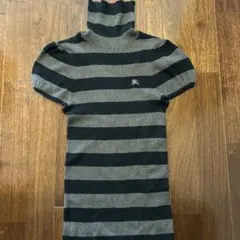 タートルネック グレー