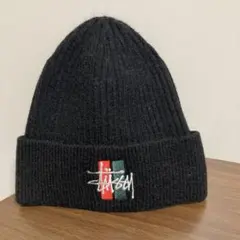 STUSSY ステューシー ニット帽 ビーニー ブラック