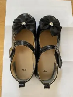 ブラックリボンフォーマルシューズ 18.0