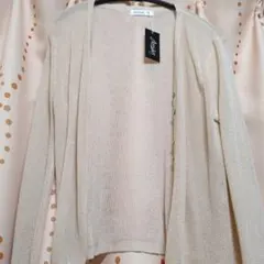 Amulet　カーディガン　 透け感でさらりと魅せる◎ ラメ風シアーカーディガン