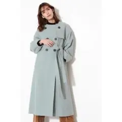 ジルスチュアート　モンタナコート　22AWコート　アウター　ノーカラーコート