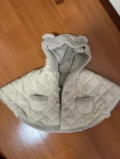 COMME CA ISMベビー服　ポンチョ リバーシブル　60-80cm