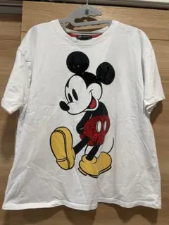 ZARA ミッキーマウス スパンコール　Tシャツ Mサイズ