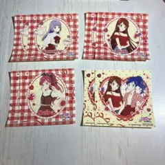 アイカツGirly RED 特典 音城セイラ 紫吹蘭 霧矢あおい 氷上スミレ