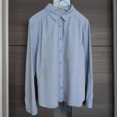 any SiS エニィスィス　ライトブルー 長袖シャツ ゴールドボタン　M〜L