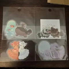 ポケモン　にたものどうし　ステッカー 4点セット