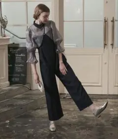 BONLECILL シアーボレロ＆パンツドレス オケージョンドレス ネイビー