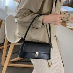 【宅配便】ハンドバッグ　ショルダーバッグ フォーマル　 冠婚葬祭　ブラック　黒