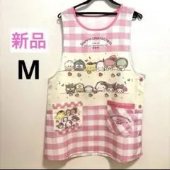 保育士　エプロン　サンリオキャラクターズ 新品 未使用 ピンク チェック