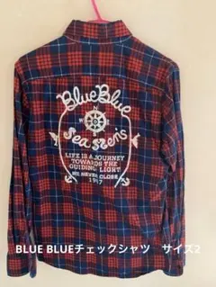 BLUE BLUE ブルーブルー　長袖シャツ　Mサイズ　 刺繍