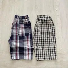 petit main チェック　ハーフパンツ　100 まとめ売り