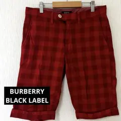 BURBERRY BLACK LABEL チェック柄 ショートパンツ バーバリー
