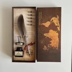 【美品】羽根ペン フェザーペン セット