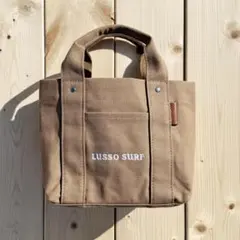 ハワイで人気☆LUSSO　SURF　マルチポケットトートバッグ　ベージュ　新品