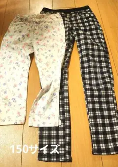 150cm ストレッチ素材パンツ　2枚　ブランシェス