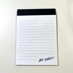 【新品】BEFIRST ロゴ入りメモ帳 全30ページ