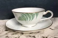 ノリタケ　廃盤「萌黄野」グランヴェールカップソーサーセット５客