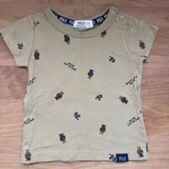 POLO Baby ベージュ クマ Tシャツ 80