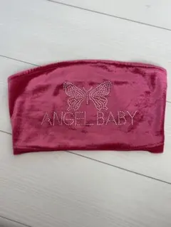 ベロア生地チューブトップ