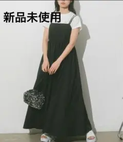 【新品未使用】VANNIE U キャミワンピース　ブラック　黒