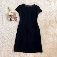 未使用級『courreges』クレージュ ツイートワンピース フォーマル　膝丈