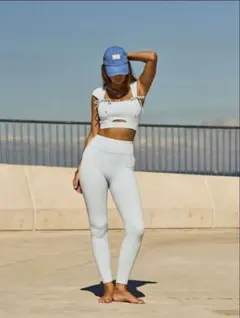 saitra ライトブルー ヨガウェア セット