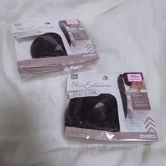 2個セット サラサラストレートヘア風 ナチュラルブラウン ヘアエクステ