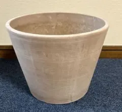 植木鉢　樹脂鉢カバー　ブラウン　7L 流木付き！