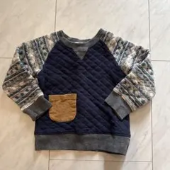 キルティングトレーナー ネイビー