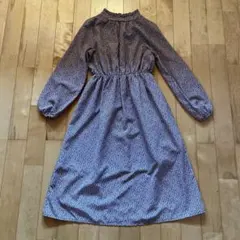 レイカズン　長袖ワンピース　花柄　スパッツ付き　手洗い可　裏地付き