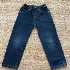 ダークブルー ストレートパンツ