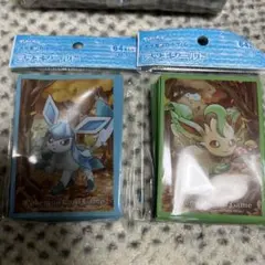 ポケカ　デッキケース&デッキシールド　リーフィア　グレイシア　３点セット