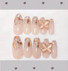 【現品のみ】フレンチガーリー　量産型　地雷　韓国　ワンホンネイル　ネイルチップ