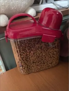UFORO 食品保存容器 密閉容器 計量カップ付き レッド