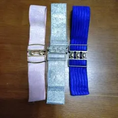 レトロなバックルゴムベルト