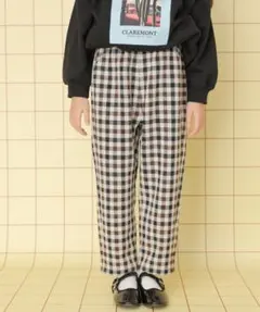 LEPSIM キッズ　チェック柄　ロングパンツ