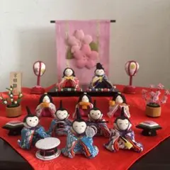 さらに値下！即納○新品！47幅 ちりめん ひな人形 10人揃い