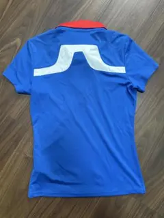 J.LINDEBERG ポロシャツ 青/赤 レディースMサイズ