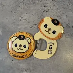 ジャイアンツ一番くじ　坂本勇人　キーカラビナ　缶バッチ　2点セット
