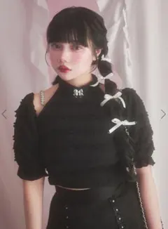 Ank Rouge ワンショルレースTOPS
