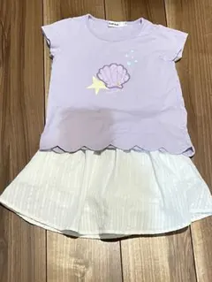 SLAP SLIP Tシャツ+スカパン 110 キュロット パンツ 保育園のサムネイル