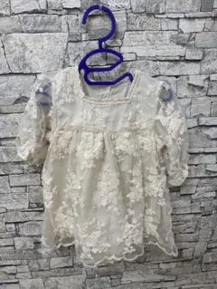 ロンパース 12-18M フリル刺繍