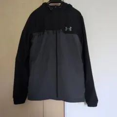 UNDER ARMOUR フード付きアウター MD ブラック/グレー