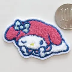 ふわふわ サンリオ マイメロディ アイロン ワッペン アップリケ 4108