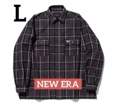 【新品未使用】NEW ERA長袖 マルチチェックシャツ BLACK LABEL上