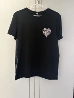 LIVE FROM BEGIN ハートロゴ 半袖Tシャツ ブラック