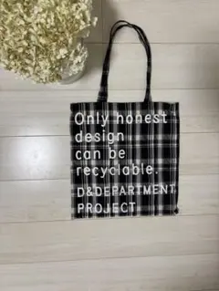 D&DEPARTMENT　LIFESTOCK　トートバッグ　ナイロンチェック柄のサムネイル