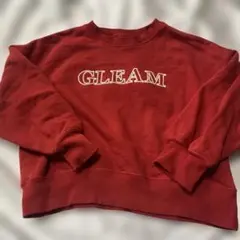 GU GLEAM トレーナー 赤