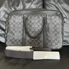 Coach ビジネスバッグ グレー