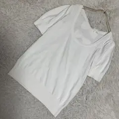 《訳あり未使用品》 LEST ROSE リボン付きニット ホワイト 2 可愛いのサムネイル